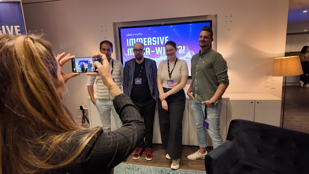 Gruppenbild von den Speaker*innen des Immersive Media – What?! Events