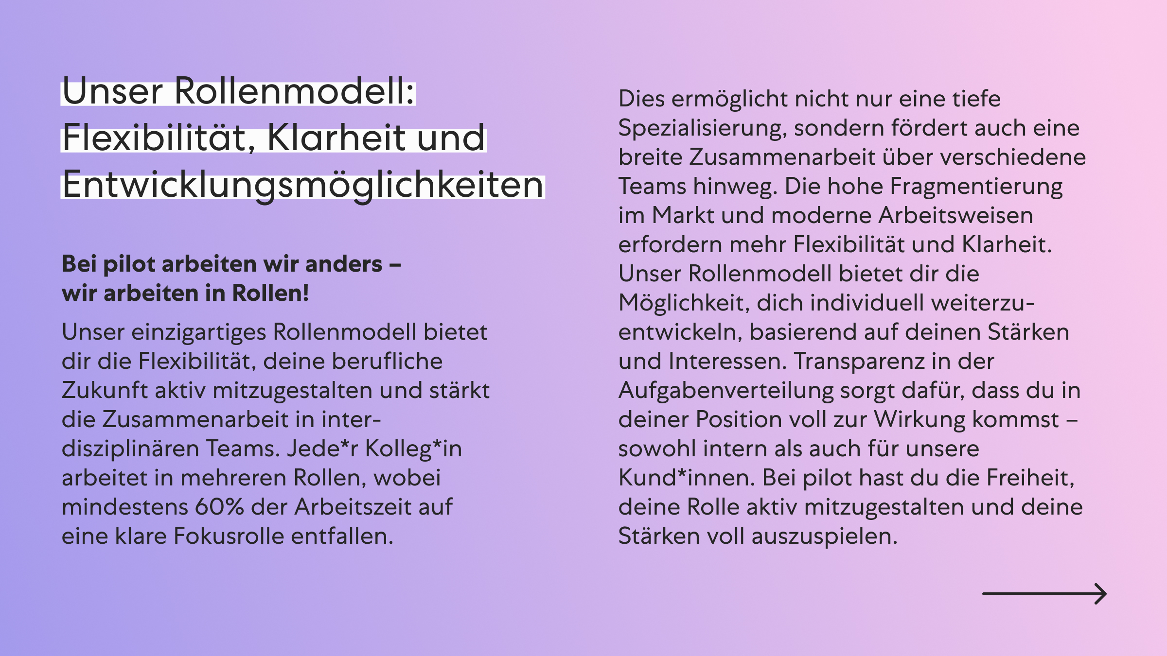 Rollenmodell Karriereseite